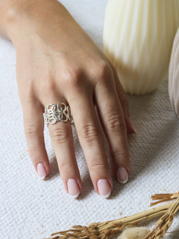ANILLO CIRCULOS ENTRELAZADOS
