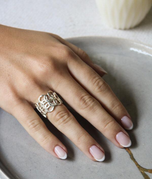 A 110 K ANILLO CIRCULOS ENTRELAZADOS