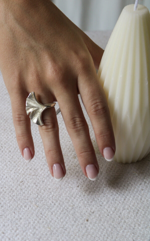 A 253 K 2 ANILLO GINKGO BILOBA GRANDE