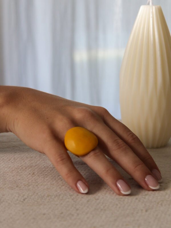 ANILLO TAGUA AMARILLO