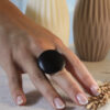 ANILLO TAGUA NEGRO