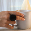 ANILLO TAGUA NEGRO