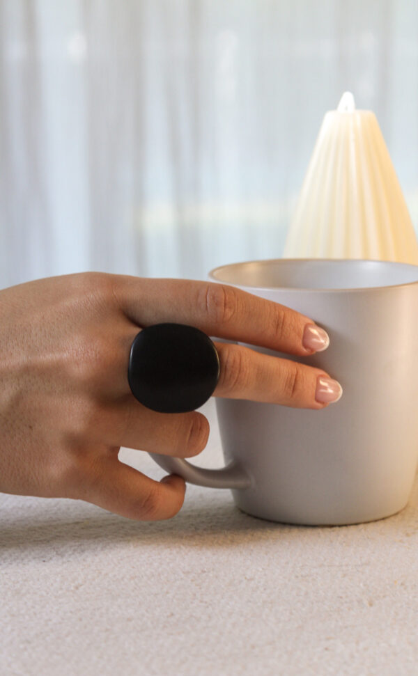 Anillo tagua negro 3 ANILLO TAGUA NEGRO