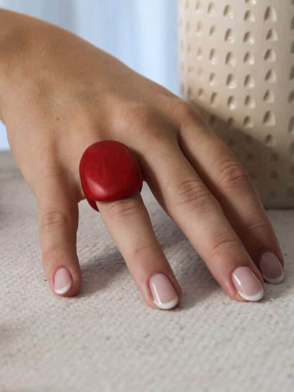 ANILLO TAGUA ROJO