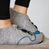 PANTUFLAS GATO AZUL