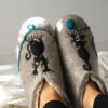 PANTUFLAS GATO AZUL