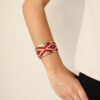 BRAZALETE ANCHO ROJO