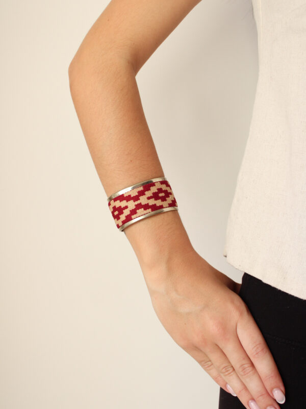 BRAZALETE ANCHO ROJO