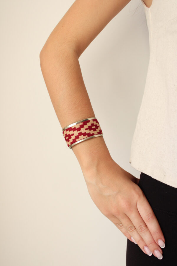 BRAZALETE ANCHO ROJO