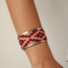 BRAZALETE ANCHO ROJO