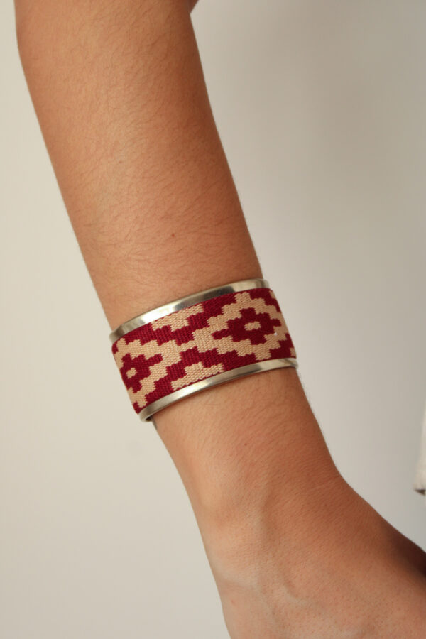 BRAZALETE ANCHO ROJO
