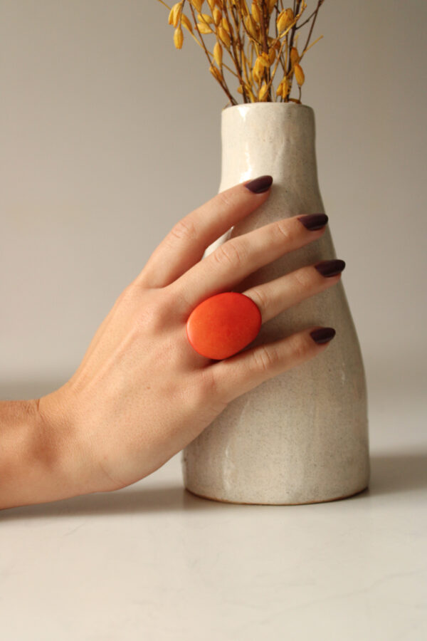 ANILLO TAGUA NARANJA