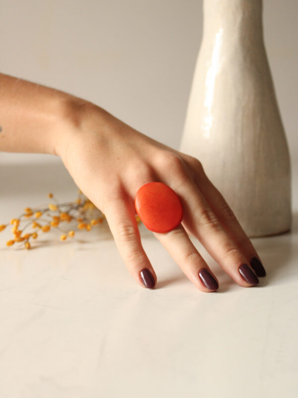 ANILLO TAGUA NARANJA