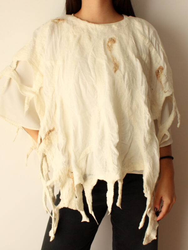 PONCHO BLANCO
