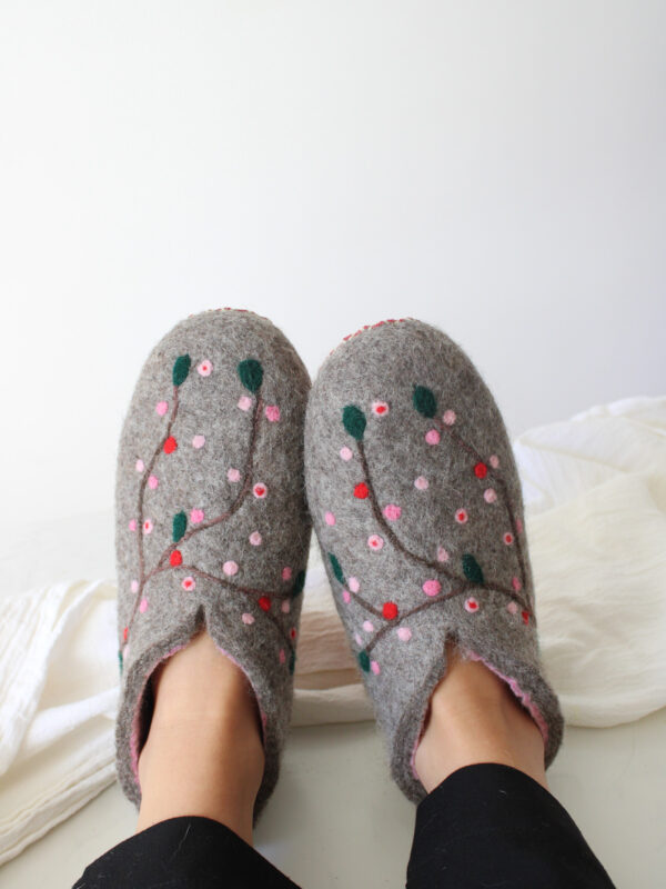 PANTUFLAS FLORES