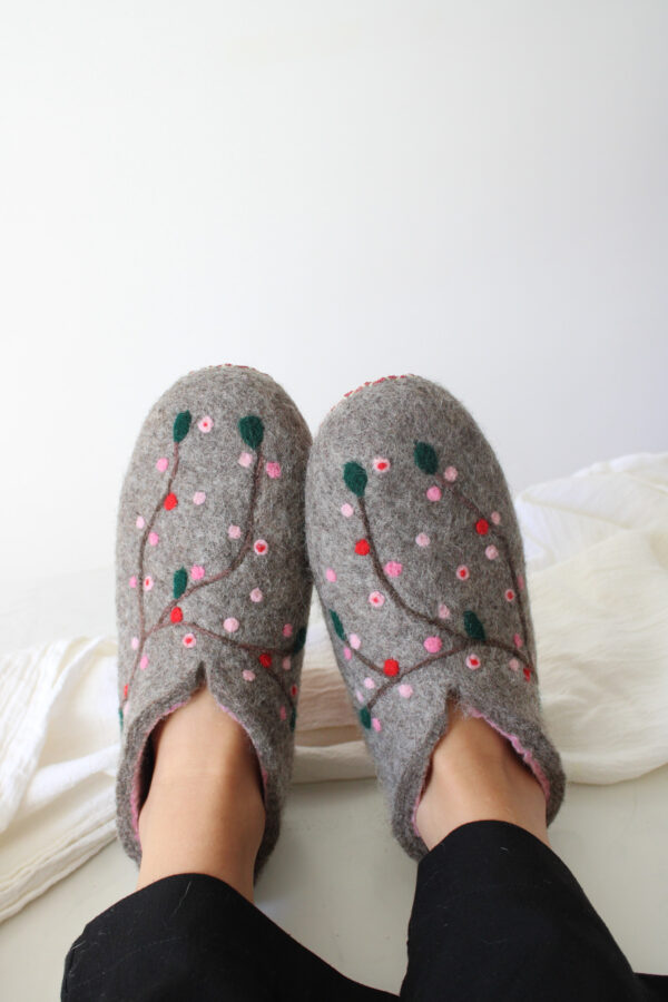 PANTUFLAS FLORES