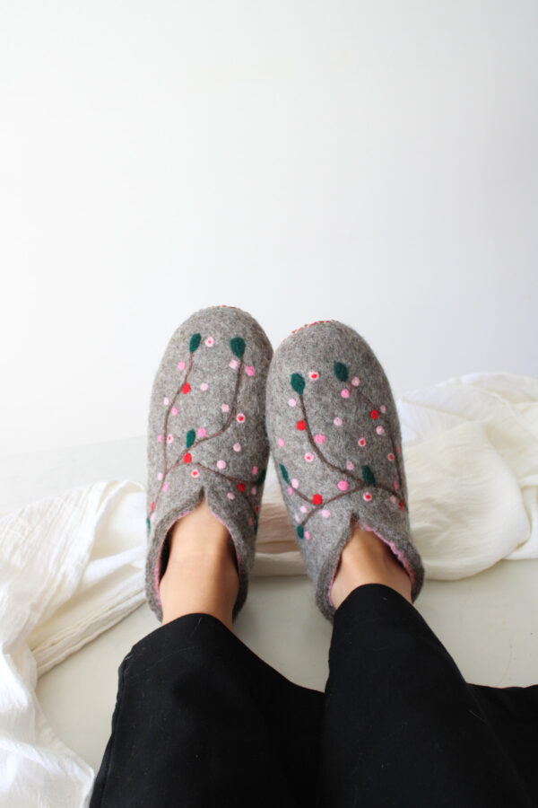 PANTUFLAS FLORES