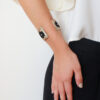 BRAZALETE ANCHO NEGRO (03)
