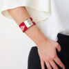 BRAZALETE HEBILLA ROJO (02)