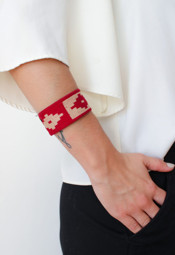 BRAZALETE HEBILLA ROJO (02)
