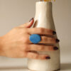 ANILLO TAGUA AZUL