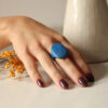 ANILLO TAGUA AZUL