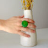 ANILLO TAGUA VERDE OSCURO