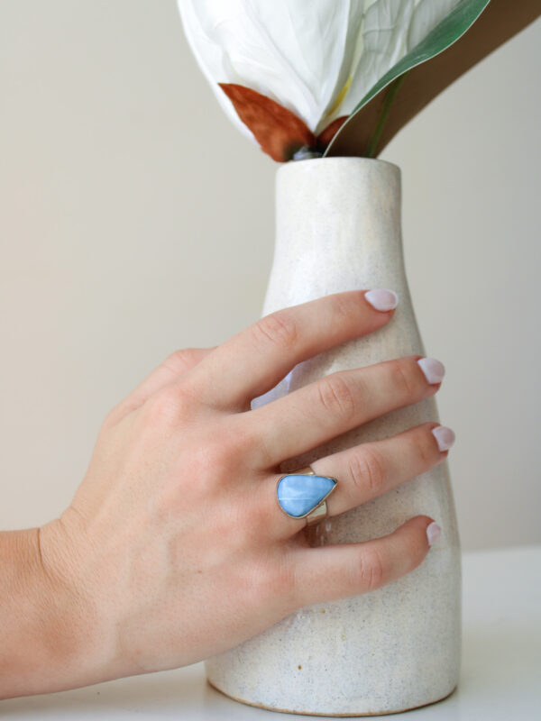 ANILLO OPALO AZUL
