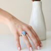 ANILLO OPALO AZUL