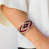 BRAZALETE ANCHO MORADO