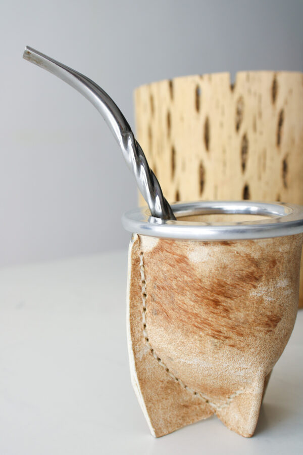 MATE BOCON CUERO CRUDO