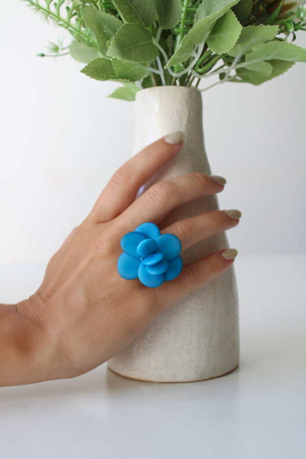 Anillo tagua 1 ANILLO TAGUA FLOR
