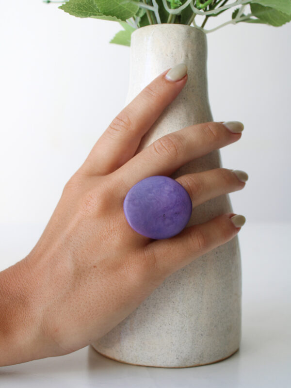 Anillo tagua 5 ANILLO TAGUA VIOLETA