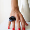 ANILLO TAGUA FLOR NEGRA