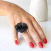 ANILLO TAGUA FLOR NEGRA