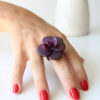 ANILLO TAGUA FLOR VIOLETA