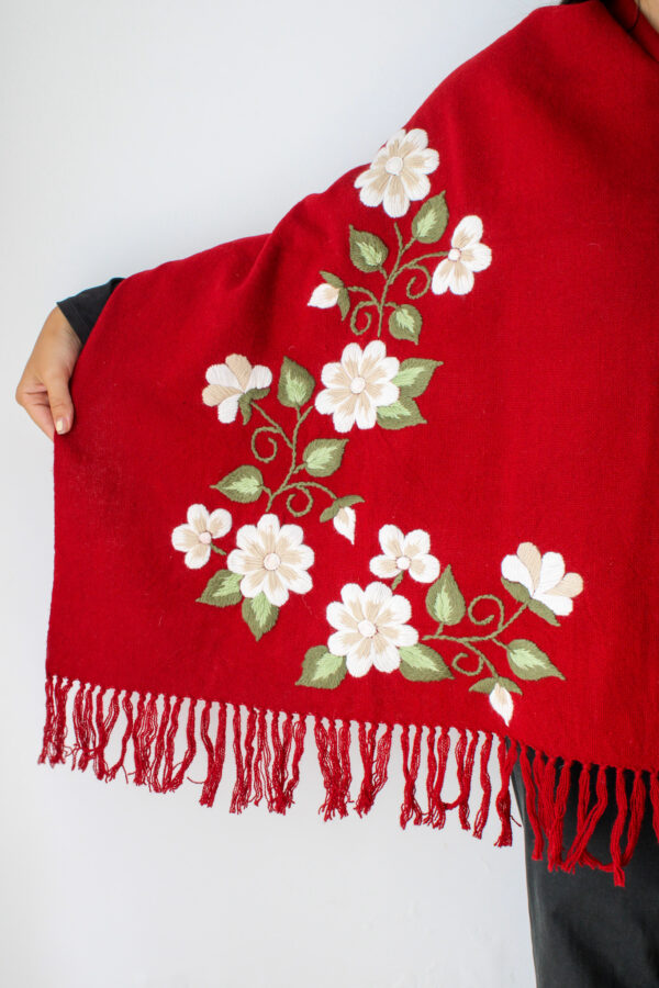 CHAL BORDADO BORDO
