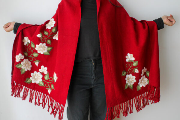 CHAL BORDADO BORDO