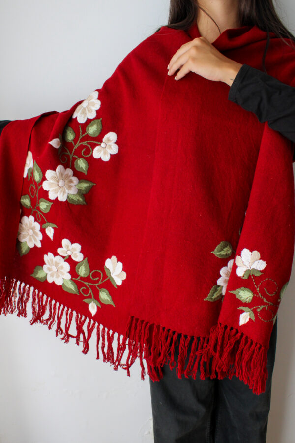 CHAL BORDADO BORDO