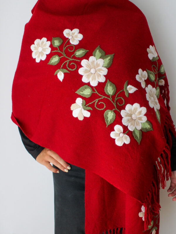 CHAL BORDADO BORDO