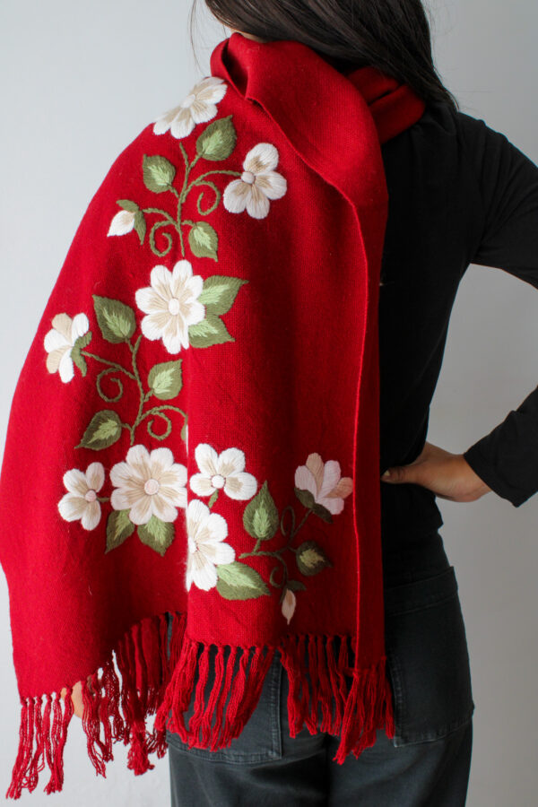 CHAL BORDADO BORDO