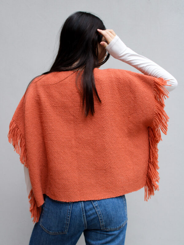 PONCHO CHALECO LADRILLO