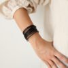 IMG_0273 BRAZALETE HEBILLA CUERO NEGRO
